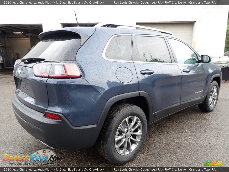 2020 Jeep Cherokee Latitude Plus 4x4 Slate Blue Pearl / Ski Gray/Black Photo #5