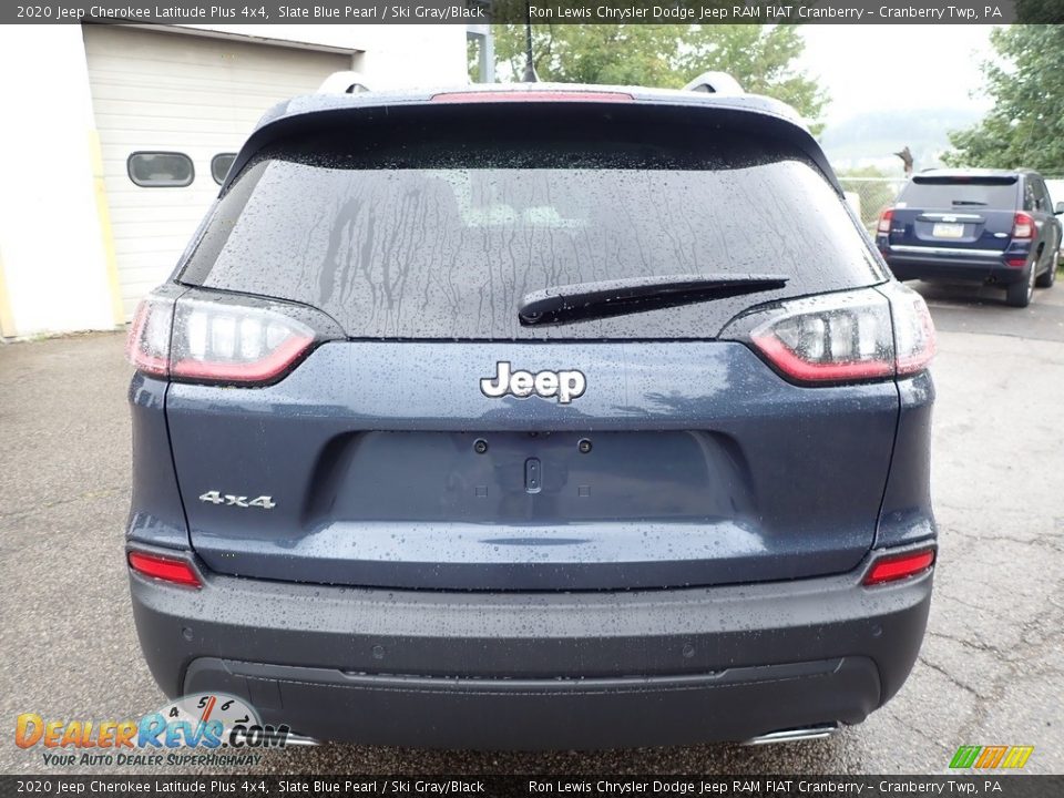 2020 Jeep Cherokee Latitude Plus 4x4 Slate Blue Pearl / Ski Gray/Black Photo #6