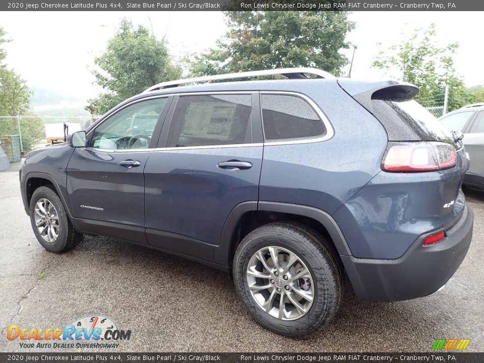 2020 Jeep Cherokee Latitude Plus 4x4 Slate Blue Pearl / Ski Gray/Black Photo #8