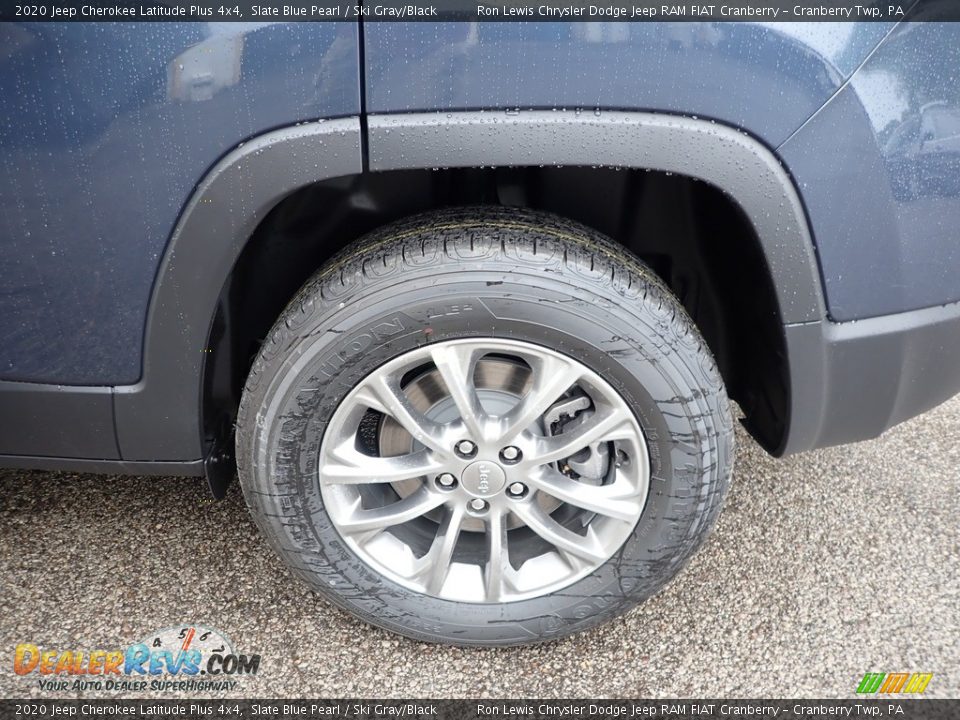 2020 Jeep Cherokee Latitude Plus 4x4 Slate Blue Pearl / Ski Gray/Black Photo #10
