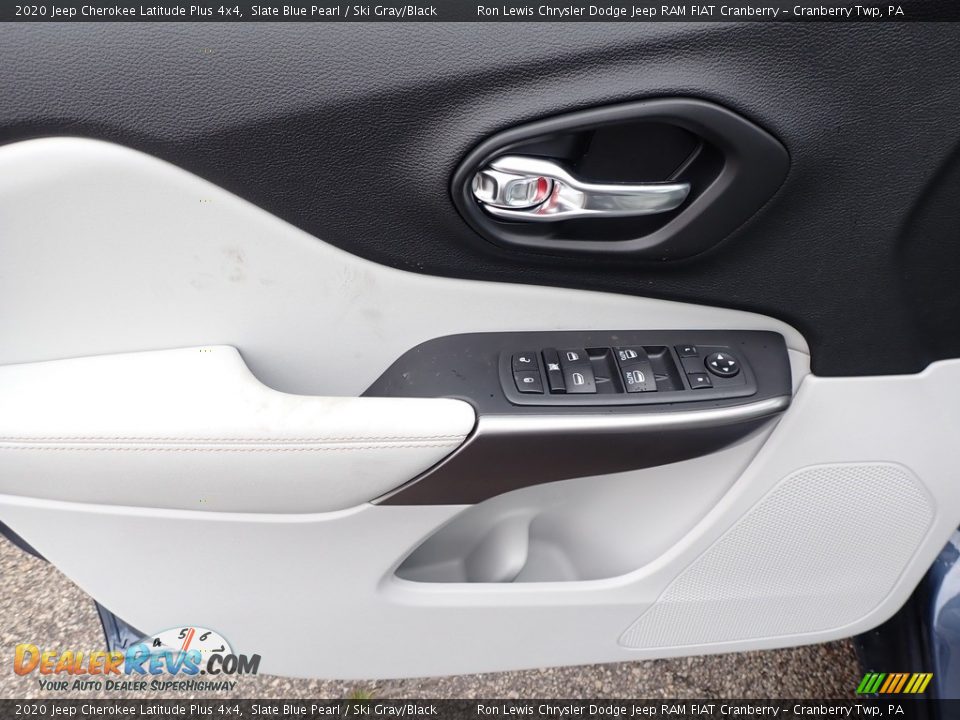 2020 Jeep Cherokee Latitude Plus 4x4 Slate Blue Pearl / Ski Gray/Black Photo #16