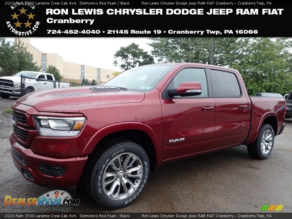2020 Ram 1500 Laramie Crew Cab 4x4 Delmonico Red Pearl / Black Photo #1