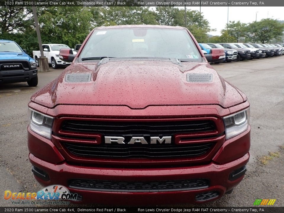 2020 Ram 1500 Laramie Crew Cab 4x4 Delmonico Red Pearl / Black Photo #2