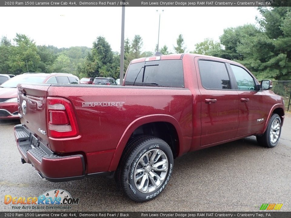 2020 Ram 1500 Laramie Crew Cab 4x4 Delmonico Red Pearl / Black Photo #5