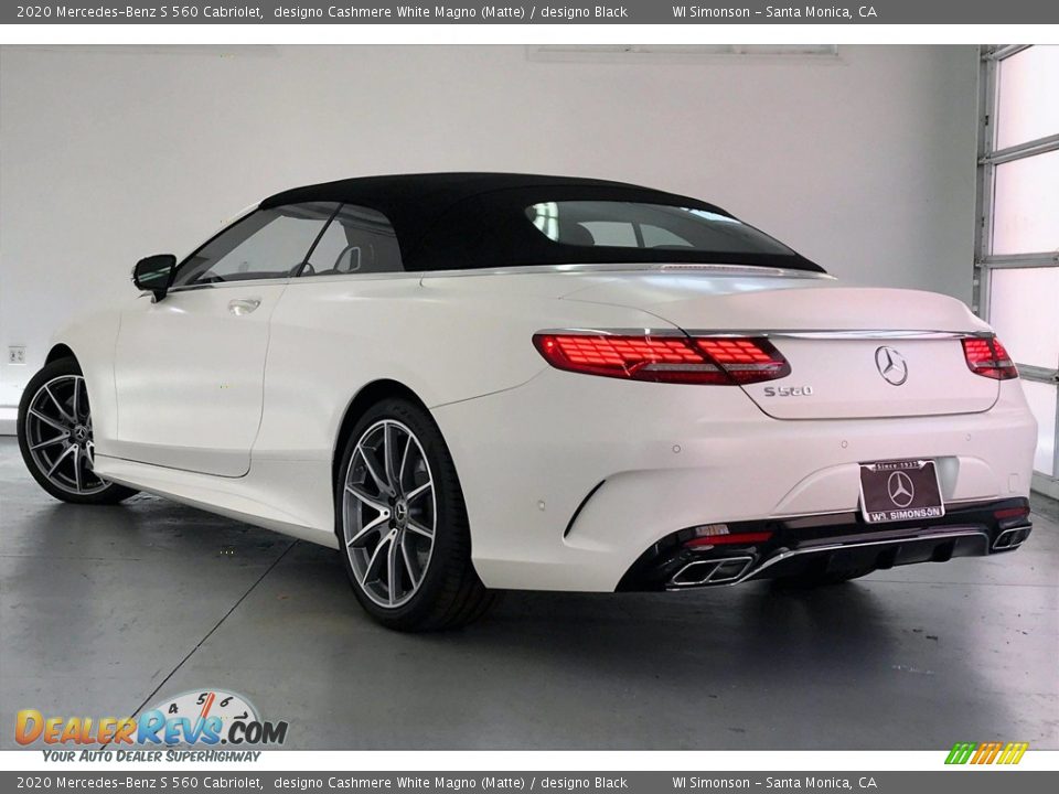 2020 Mercedes-Benz S 560 Cabriolet designo Cashmere White Magno (Matte) / designo Black Photo #2