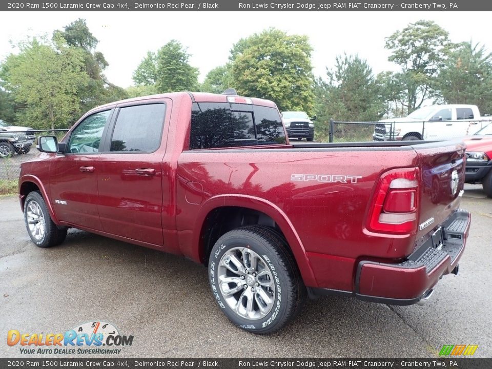 2020 Ram 1500 Laramie Crew Cab 4x4 Delmonico Red Pearl / Black Photo #7