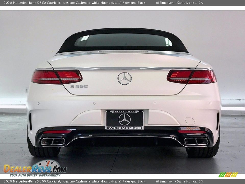 2020 Mercedes-Benz S 560 Cabriolet designo Cashmere White Magno (Matte) / designo Black Photo #3