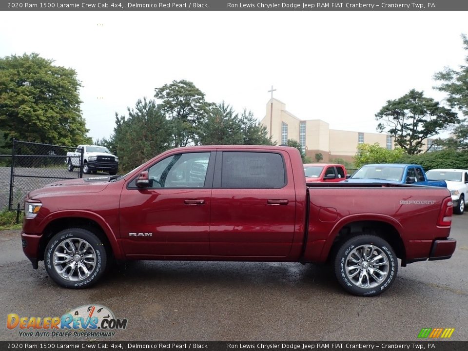 2020 Ram 1500 Laramie Crew Cab 4x4 Delmonico Red Pearl / Black Photo #8