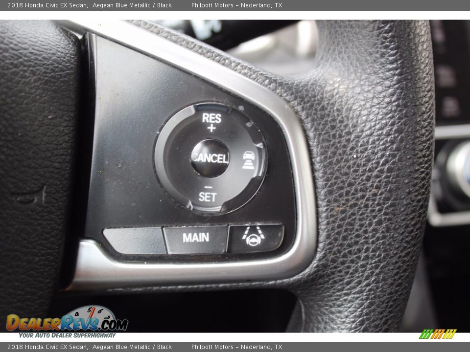 2018 Honda Civic EX Sedan Steering Wheel Photo #12