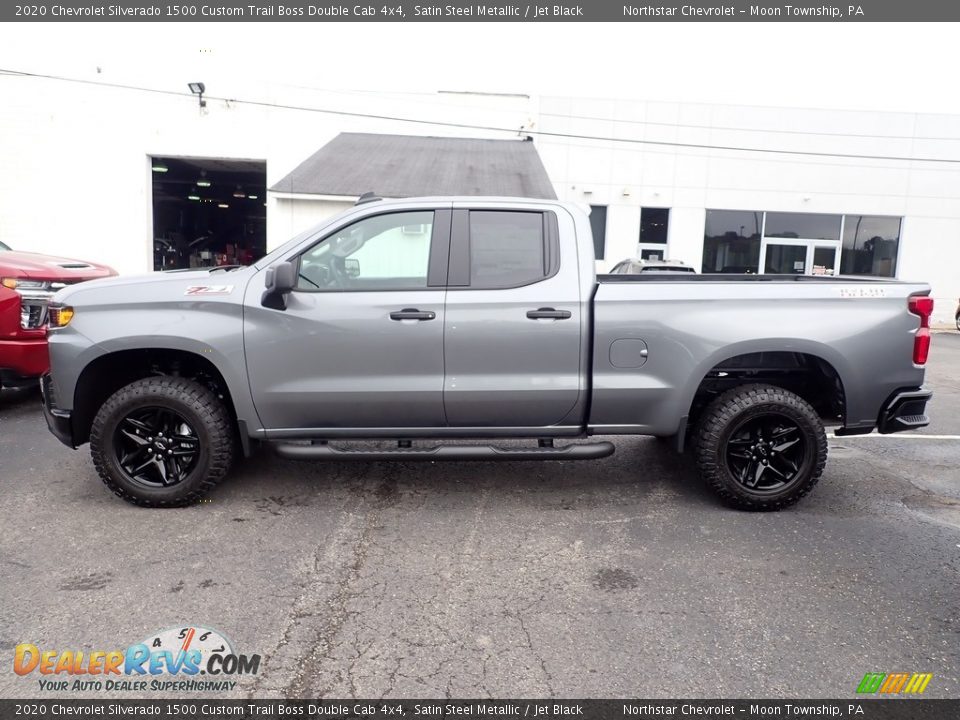 2020 Chevrolet Silverado 1500 Custom Trail Boss Double Cab 4x4 Satin Steel Metallic / Jet Black Photo #3