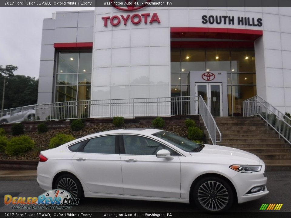 2017 Ford Fusion SE AWD Oxford White / Ebony Photo #2