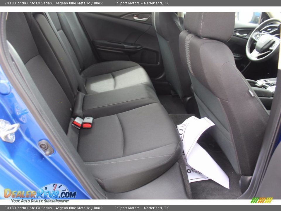 Rear Seat of 2018 Honda Civic EX Sedan Photo #25