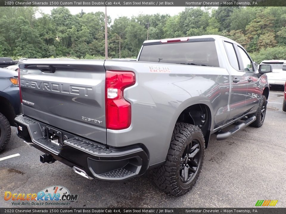 2020 Chevrolet Silverado 1500 Custom Trail Boss Double Cab 4x4 Satin Steel Metallic / Jet Black Photo #6