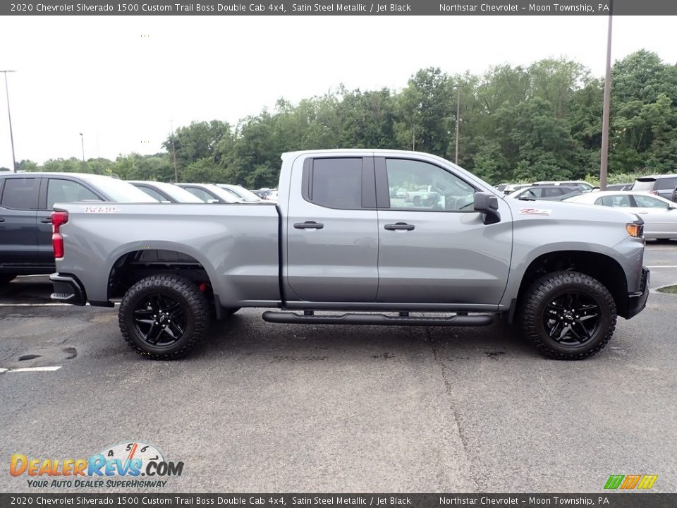 2020 Chevrolet Silverado 1500 Custom Trail Boss Double Cab 4x4 Satin Steel Metallic / Jet Black Photo #7