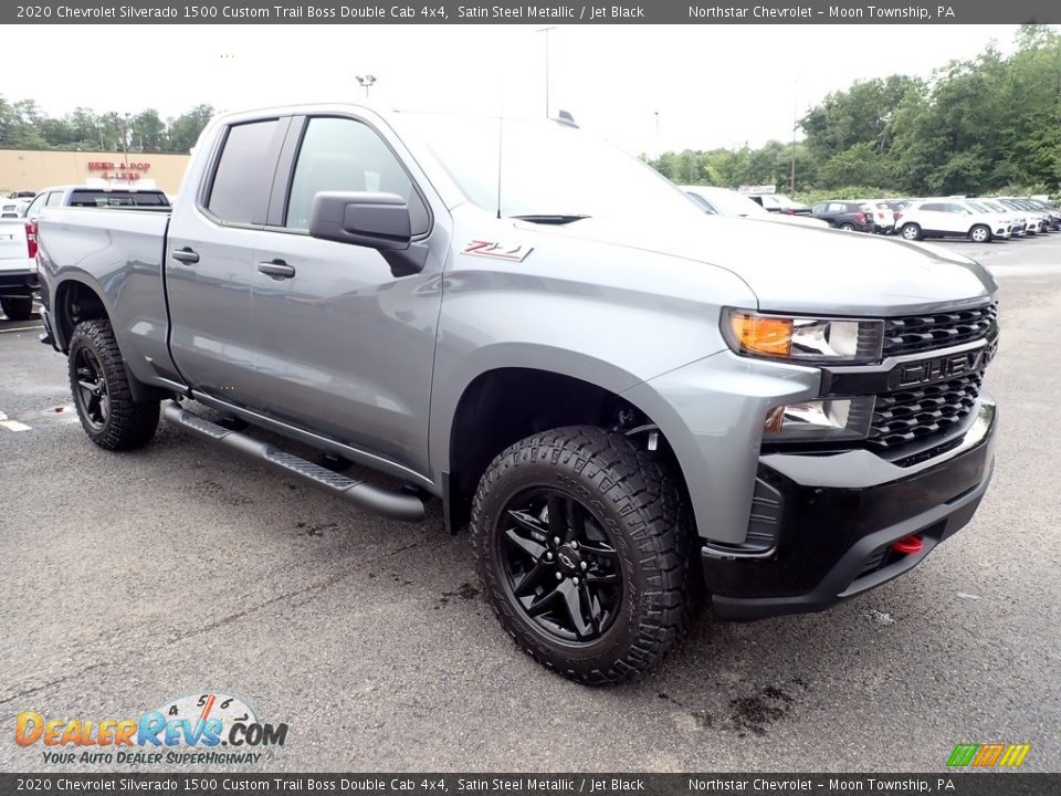 2020 Chevrolet Silverado 1500 Custom Trail Boss Double Cab 4x4 Satin Steel Metallic / Jet Black Photo #8