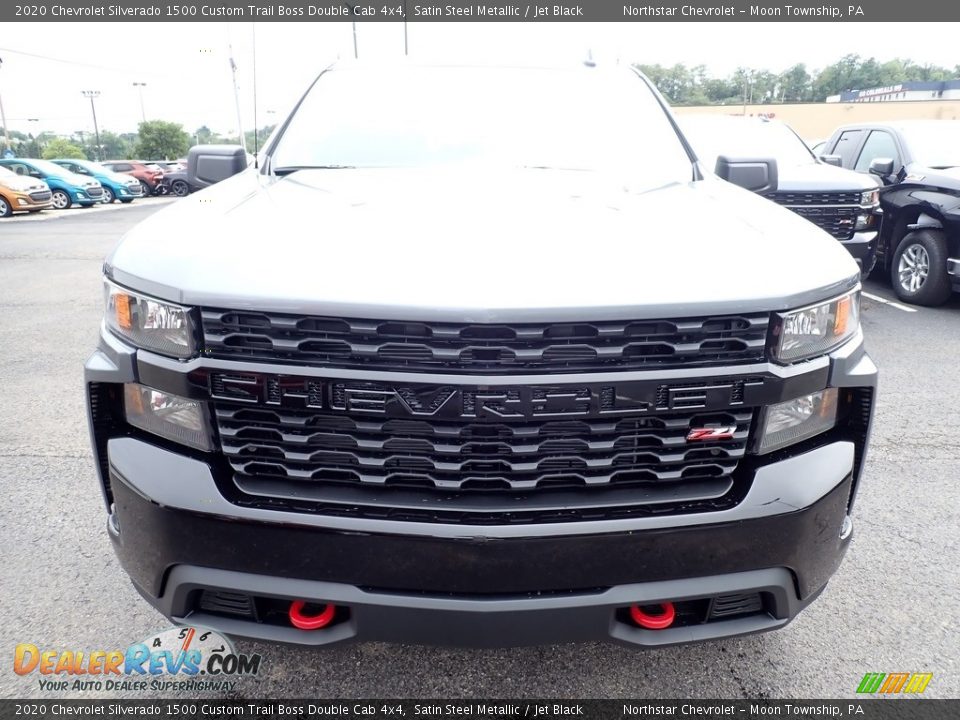 2020 Chevrolet Silverado 1500 Custom Trail Boss Double Cab 4x4 Satin Steel Metallic / Jet Black Photo #9