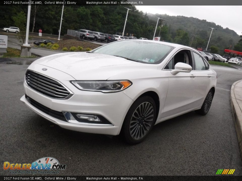 2017 Ford Fusion SE AWD Oxford White / Ebony Photo #10