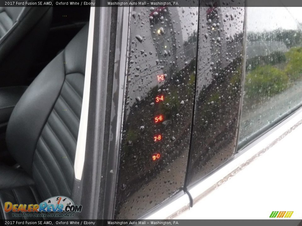 2017 Ford Fusion SE AWD Oxford White / Ebony Photo #11