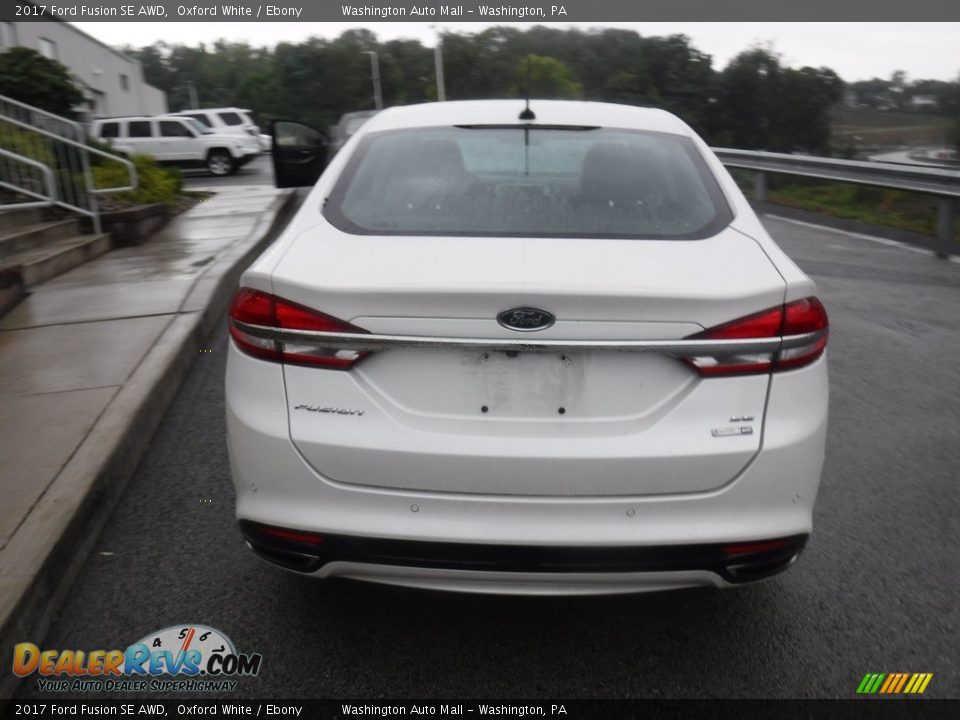 2017 Ford Fusion SE AWD Oxford White / Ebony Photo #14