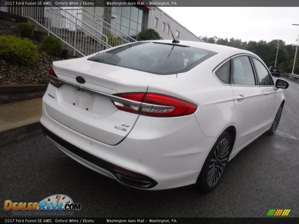 2017 Ford Fusion SE AWD Oxford White / Ebony Photo #15