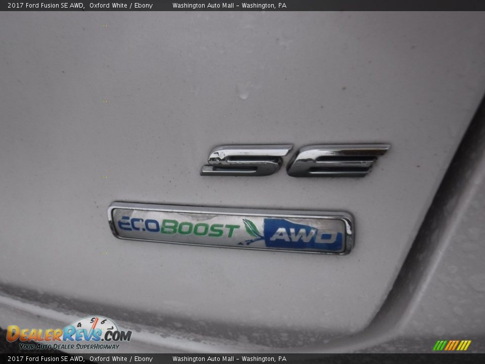 2017 Ford Fusion SE AWD Oxford White / Ebony Photo #16