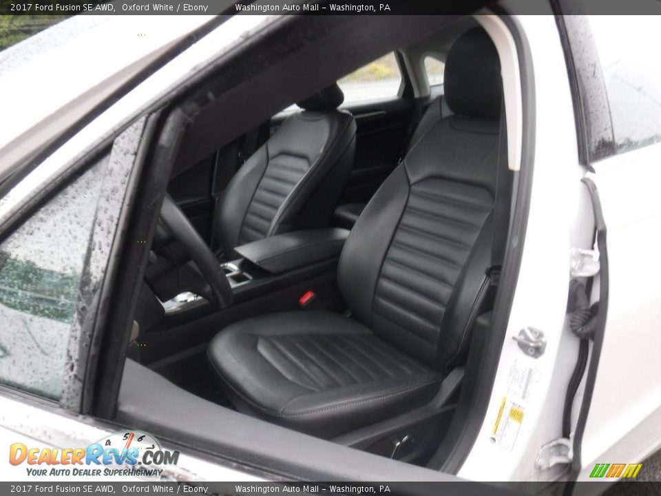 2017 Ford Fusion SE AWD Oxford White / Ebony Photo #18