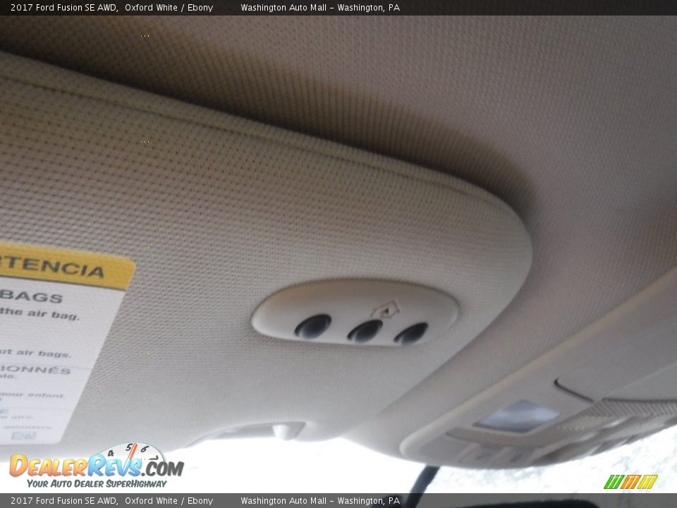 2017 Ford Fusion SE AWD Oxford White / Ebony Photo #22