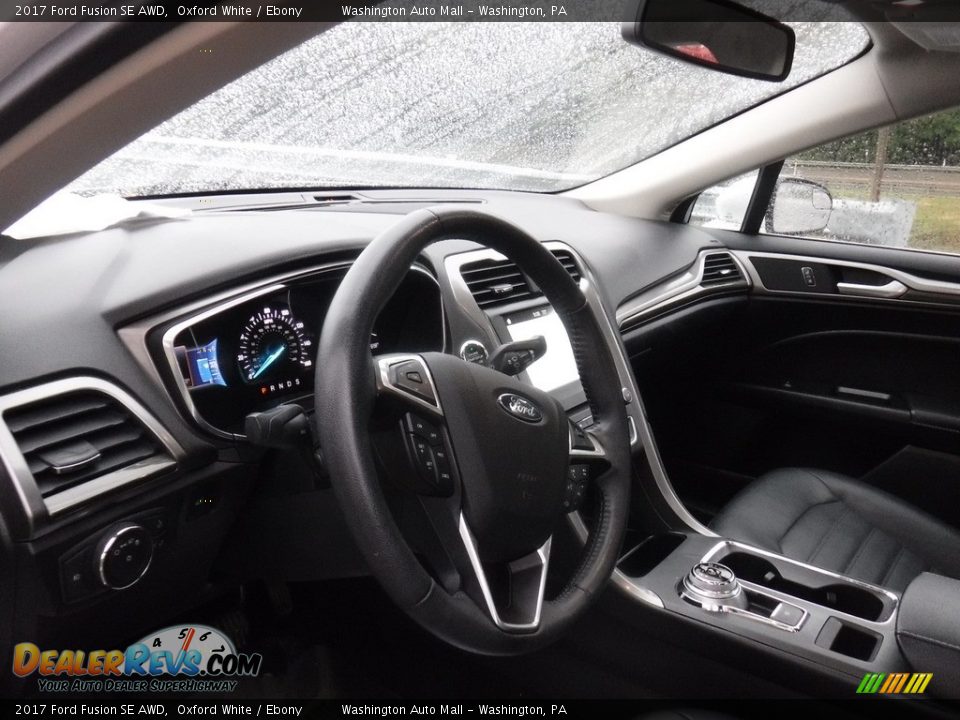 2017 Ford Fusion SE AWD Oxford White / Ebony Photo #23