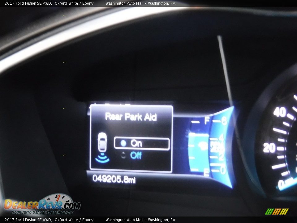 2017 Ford Fusion SE AWD Oxford White / Ebony Photo #28