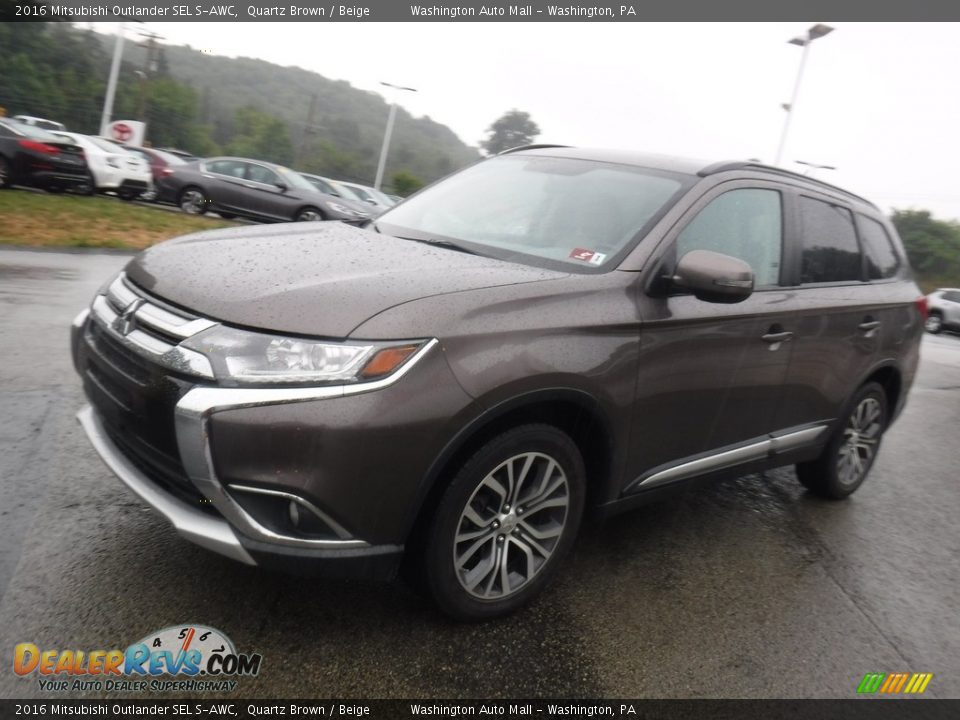 2016 Mitsubishi Outlander SEL S-AWC Quartz Brown / Beige Photo #5