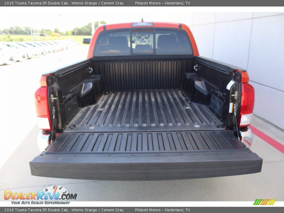 2016 Toyota Tacoma SR Double Cab Inferno Orange / Cement Gray Photo #22