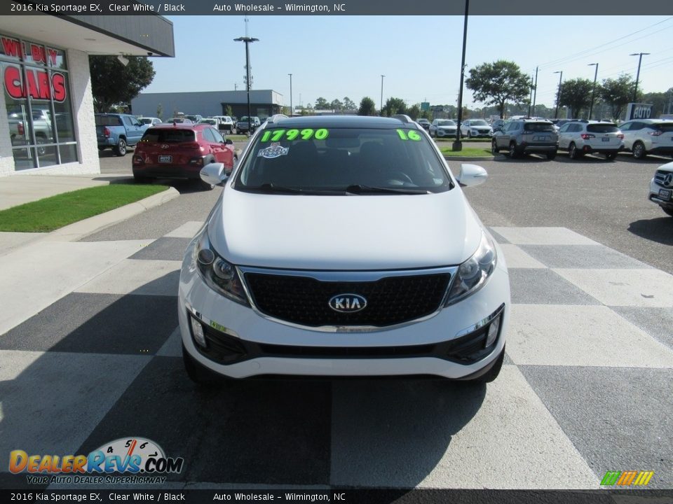 2016 Kia Sportage EX Clear White / Black Photo #2