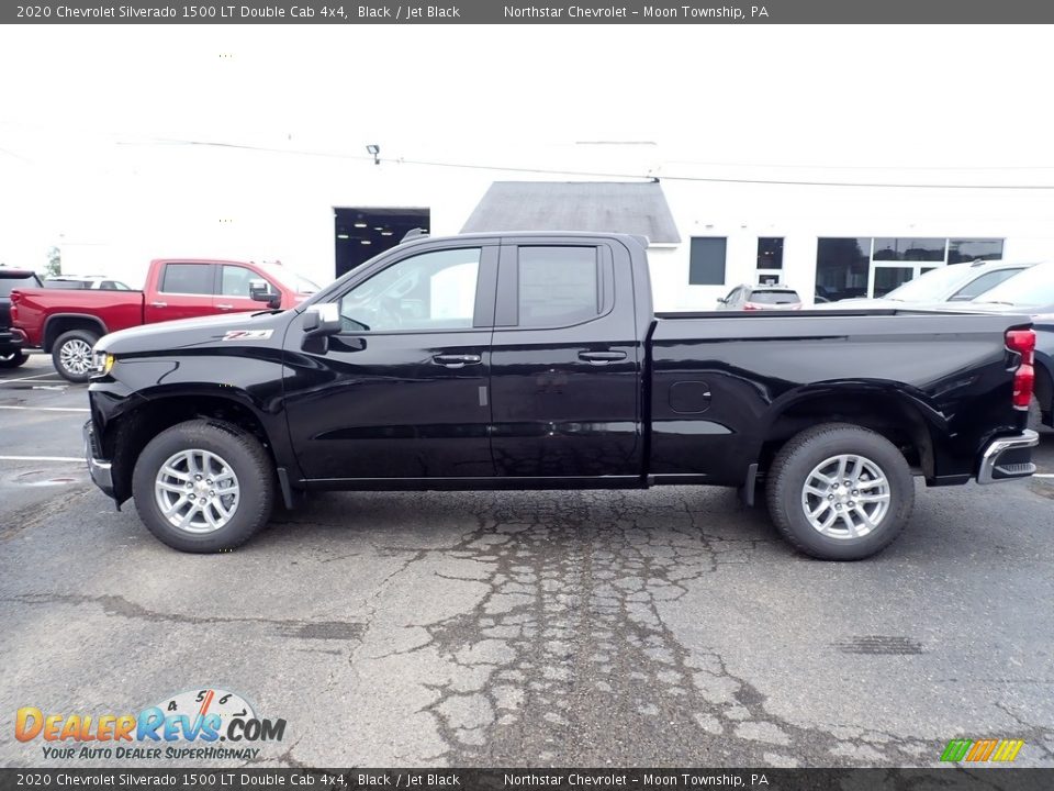 2020 Chevrolet Silverado 1500 LT Double Cab 4x4 Black / Jet Black Photo #2