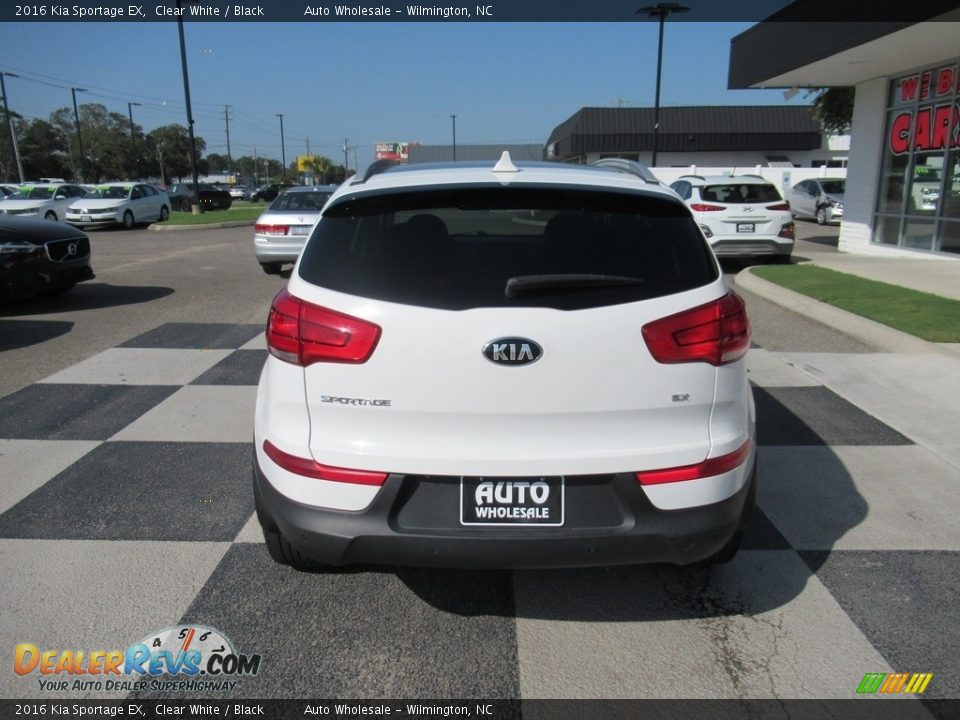 2016 Kia Sportage EX Clear White / Black Photo #4