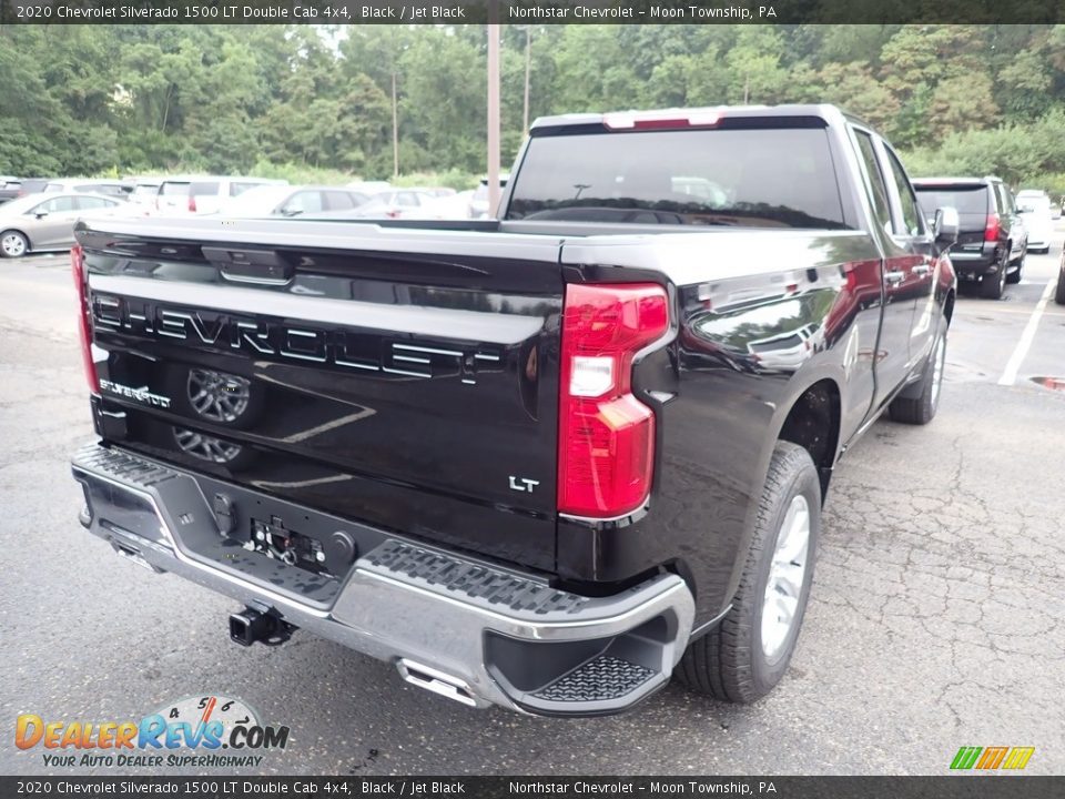 2020 Chevrolet Silverado 1500 LT Double Cab 4x4 Black / Jet Black Photo #5