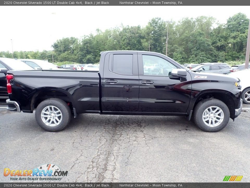 2020 Chevrolet Silverado 1500 LT Double Cab 4x4 Black / Jet Black Photo #6