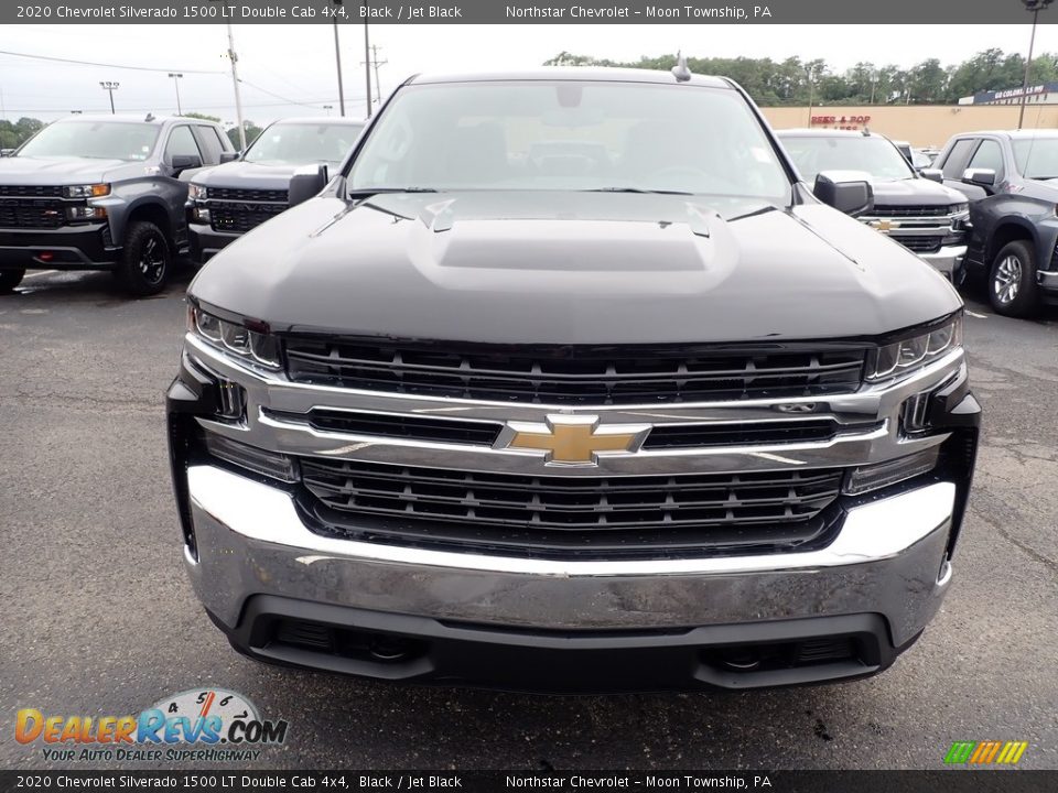 2020 Chevrolet Silverado 1500 LT Double Cab 4x4 Black / Jet Black Photo #8