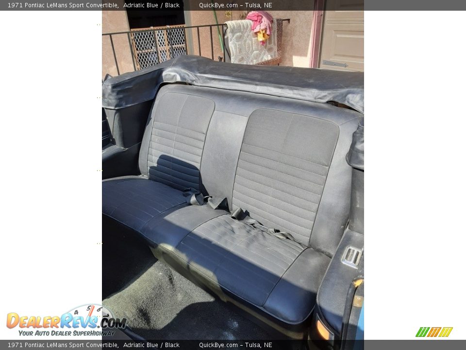 Rear Seat of 1971 Pontiac LeMans Sport Convertible Photo #9