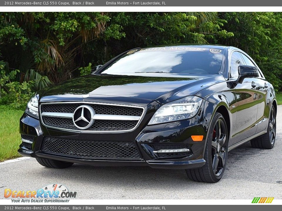 2012 Mercedes-Benz CLS 550 Coupe Black / Black Photo #1