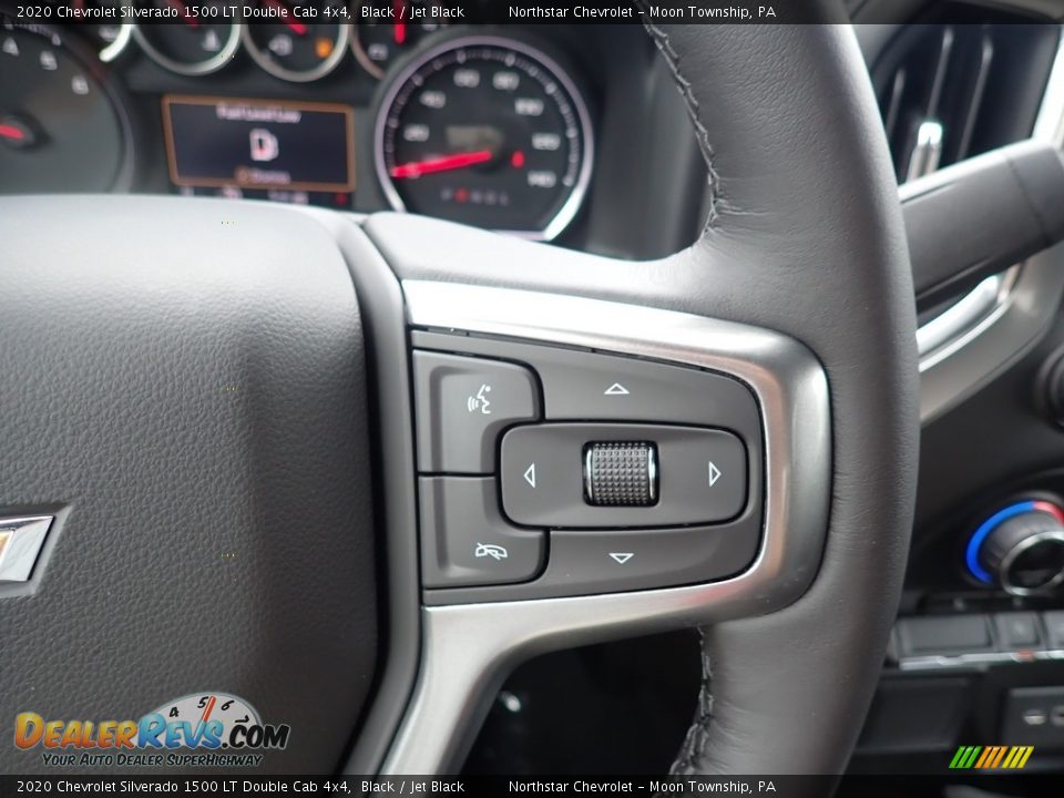 2020 Chevrolet Silverado 1500 LT Double Cab 4x4 Black / Jet Black Photo #19