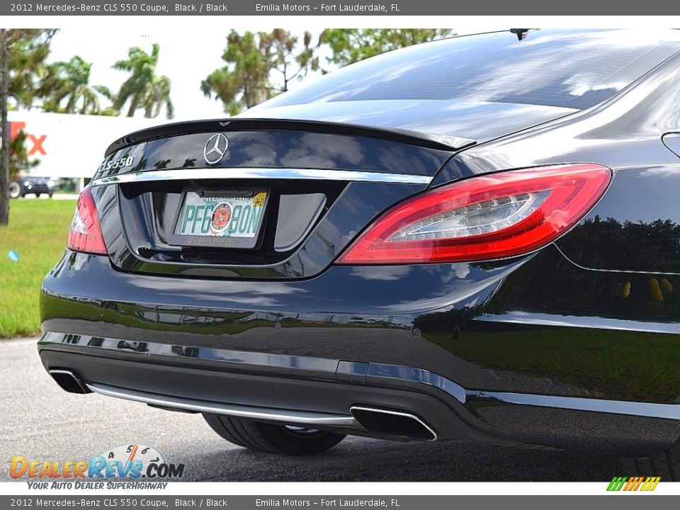 2012 Mercedes-Benz CLS 550 Coupe Black / Black Photo #7