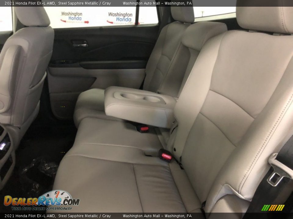 2021 Honda Pilot EX-L AWD Steel Sapphire Metallic / Gray Photo #6