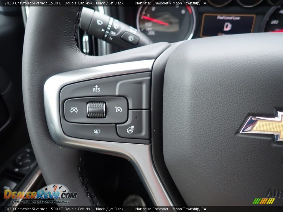 2020 Chevrolet Silverado 1500 LT Double Cab 4x4 Black / Jet Black Photo #20