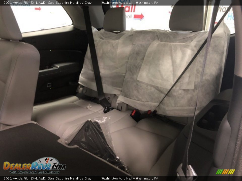 2021 Honda Pilot EX-L AWD Steel Sapphire Metallic / Gray Photo #7