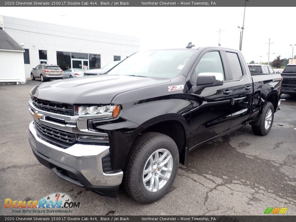 2020 Chevrolet Silverado 1500 LT Double Cab 4x4 Black / Jet Black Photo #1