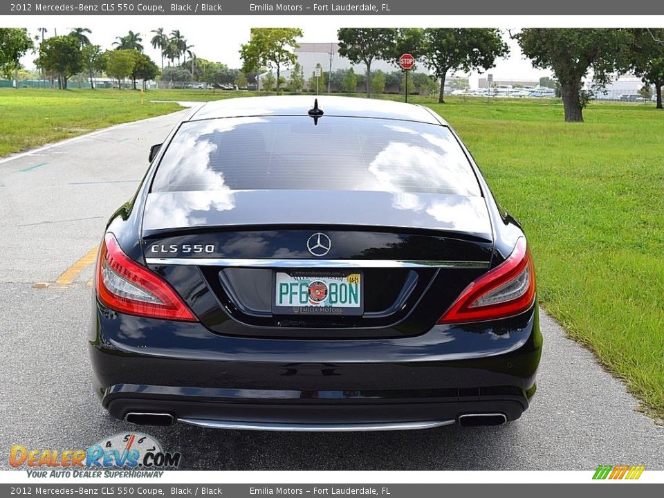 2012 Mercedes-Benz CLS 550 Coupe Black / Black Photo #10