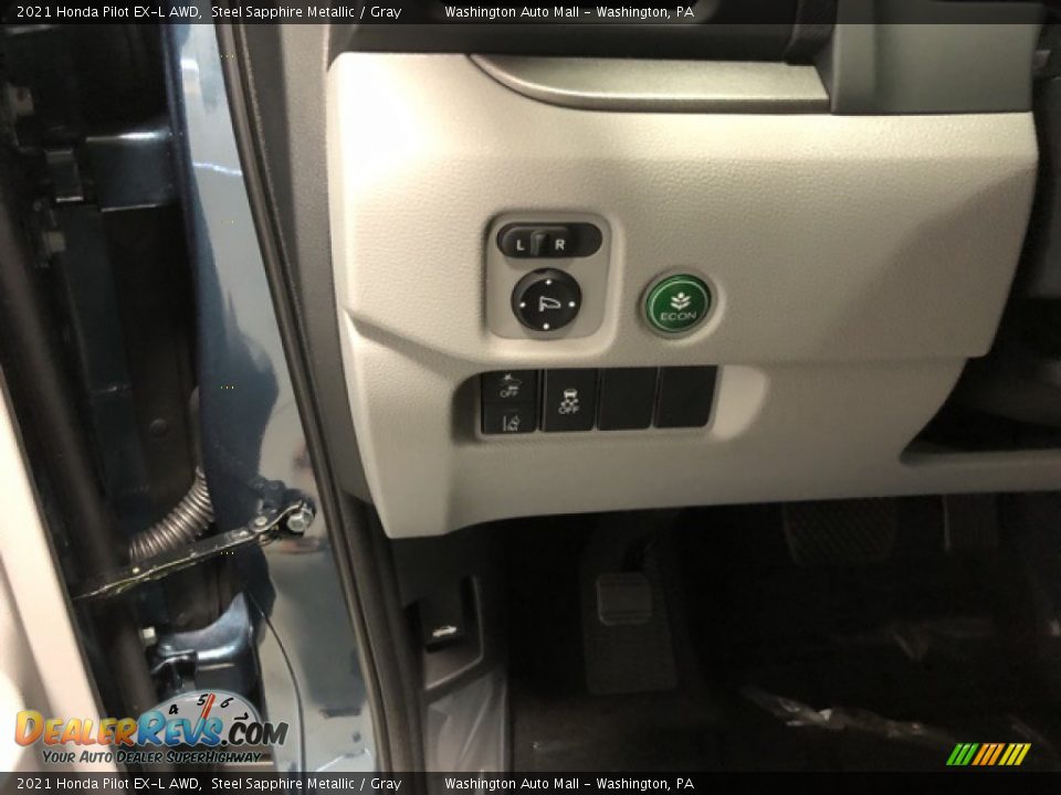 2021 Honda Pilot EX-L AWD Steel Sapphire Metallic / Gray Photo #10
