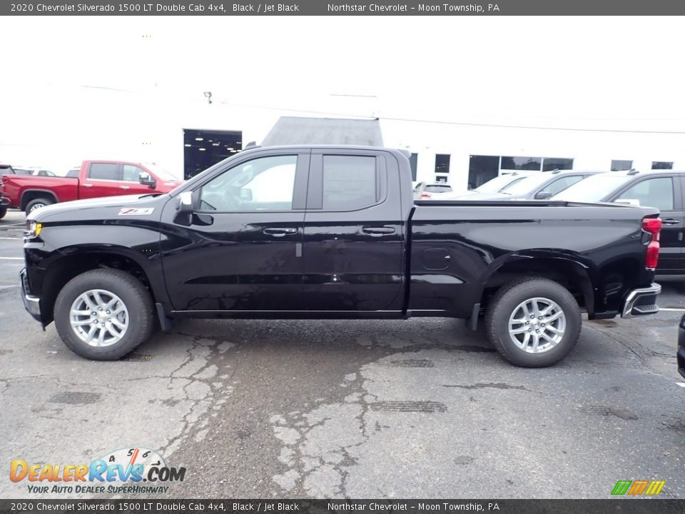 2020 Chevrolet Silverado 1500 LT Double Cab 4x4 Black / Jet Black Photo #3