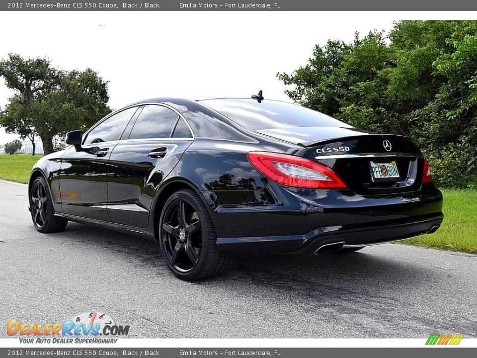 2012 Mercedes-Benz CLS 550 Coupe Black / Black Photo #12