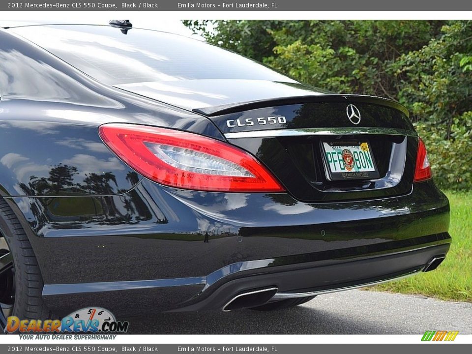 2012 Mercedes-Benz CLS 550 Coupe Black / Black Photo #13